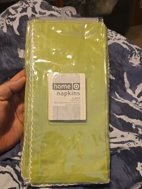 Target Home Lime Green Cloth Napkins 4-Pack